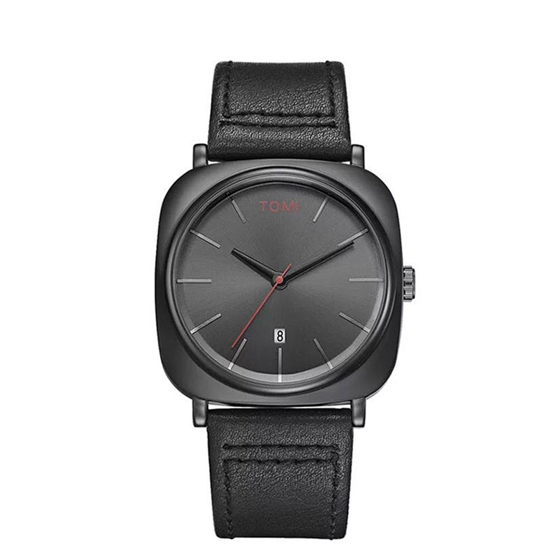 Calendrier carré Montre de mode pour hommes d'affaires