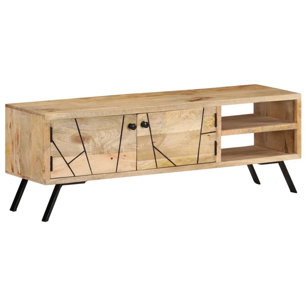 TV armoire 110x30x40 cm en bois de mangue massif