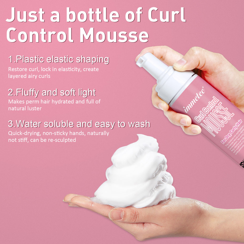Coiffure bouclée Shaping Mousse Hydratante et Scalding soin des cheveux Elastin Bubble Mousse