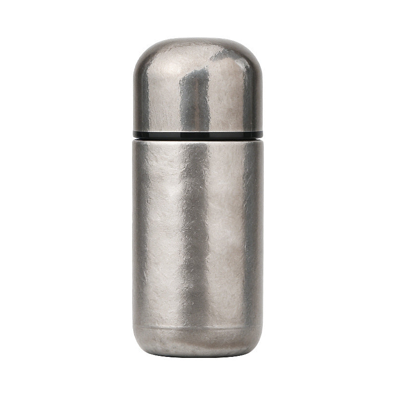 Luxur léger haut de gamme titane pur Taille de poche Mini Capsule bouteille d'eau