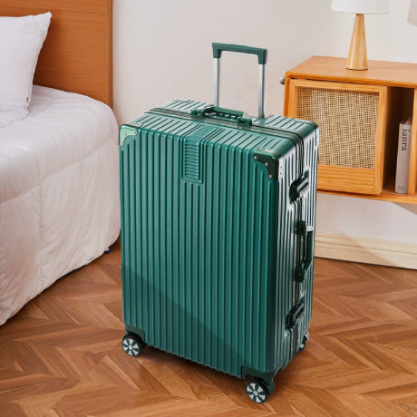 Valise de chariot femme Grande capacité Cuir durable avec une serrure et une fermeture éclair