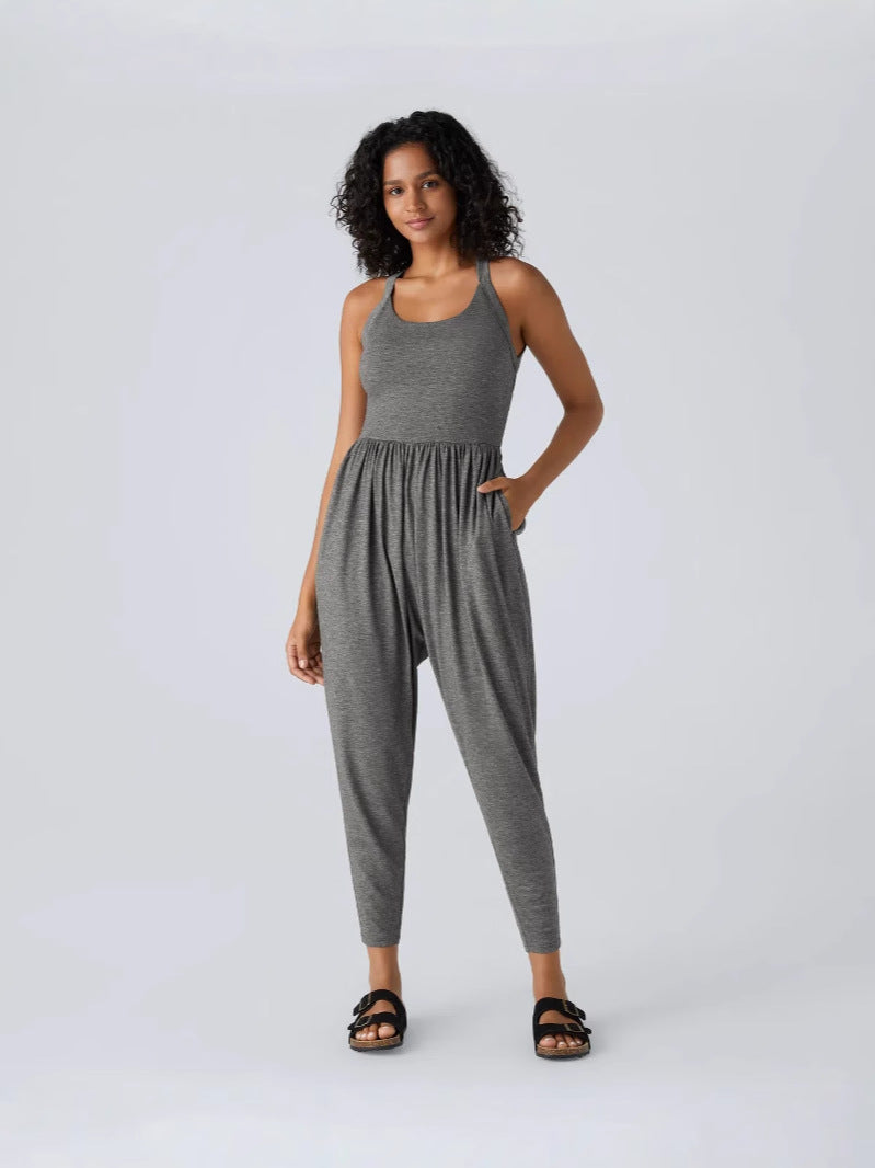 Femmes Strappy Sexy Jogger combinaison de saut Butt soulever une pièce Outfit
