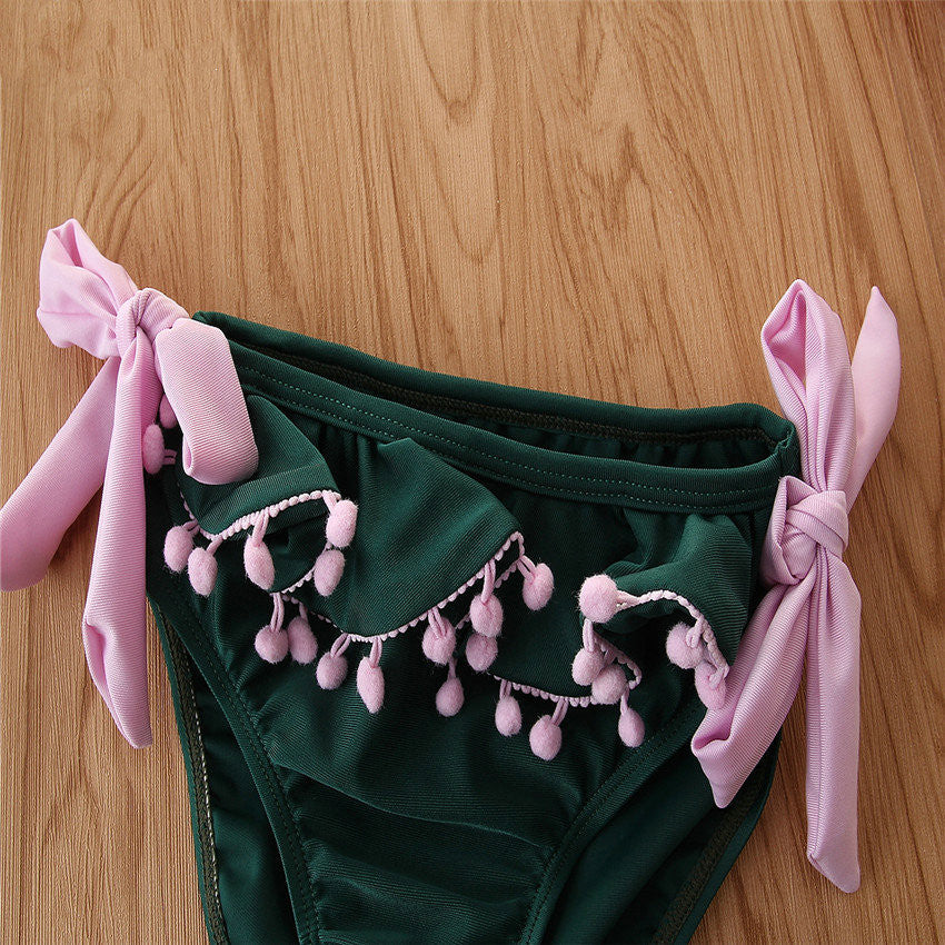 Maillot de bain de fille d'été costume Fashion Girl couleur matching maillot de bain