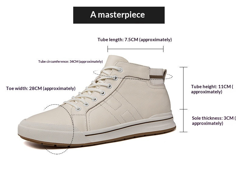 Hommes Invisible Mid-top chaussures de plus en plus haute respirant avec une semelle douce à l'intérieur