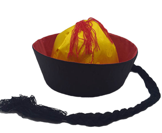 Danse noire Table Performance Chapeau Empereur Qianlong Chapeau