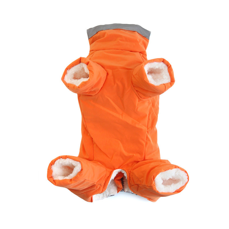 Revêtement en coton velouté en peluche manteau chaud et confortable manteau de chien réfléchissant
