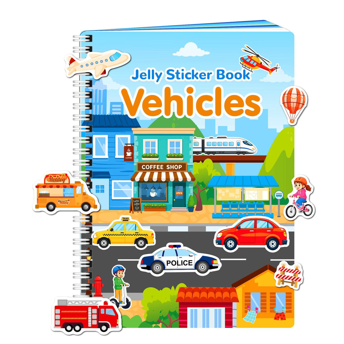 Jelly Stickers for Kids with Washable Stickers