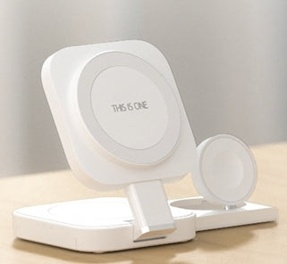 Chargeur de bureau trois en un sans fil