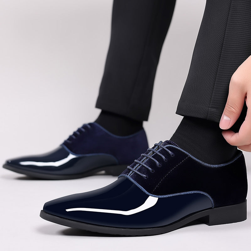 Chaussures d'affaires formelles hommes en cuir léger tendance