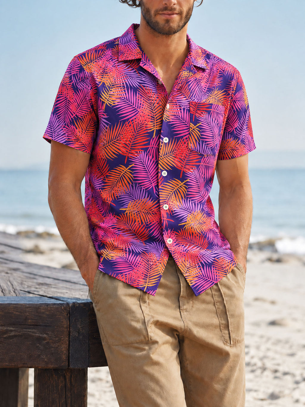 Port de Resort pour hommes tendance