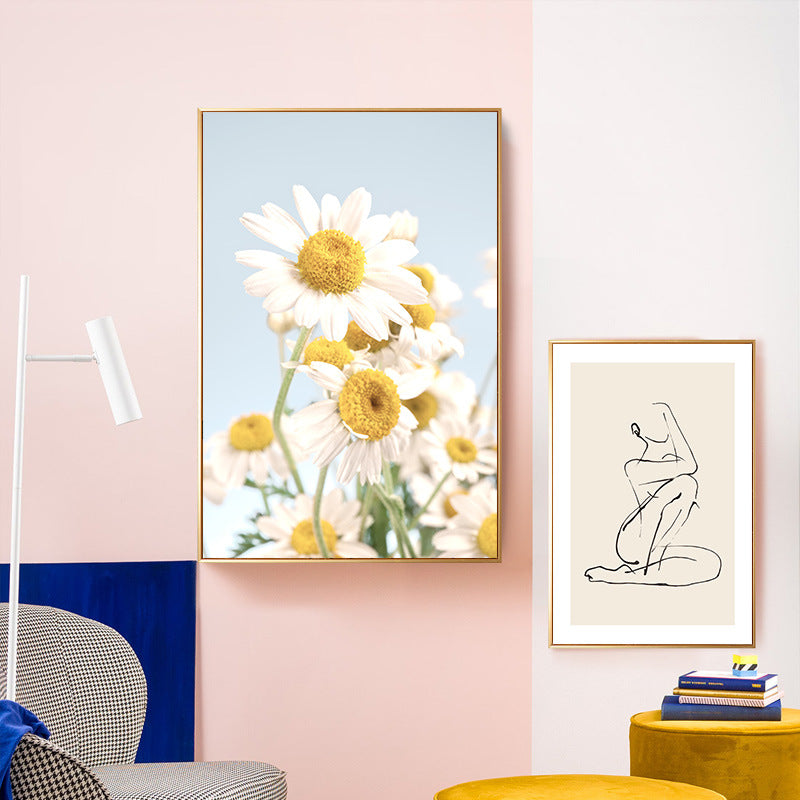 Scandinave Salon Art Portfolio Peinture décorative