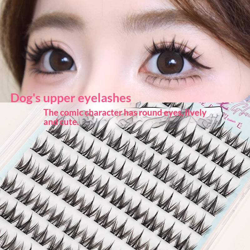 Glue-free dog-style false eyelashes