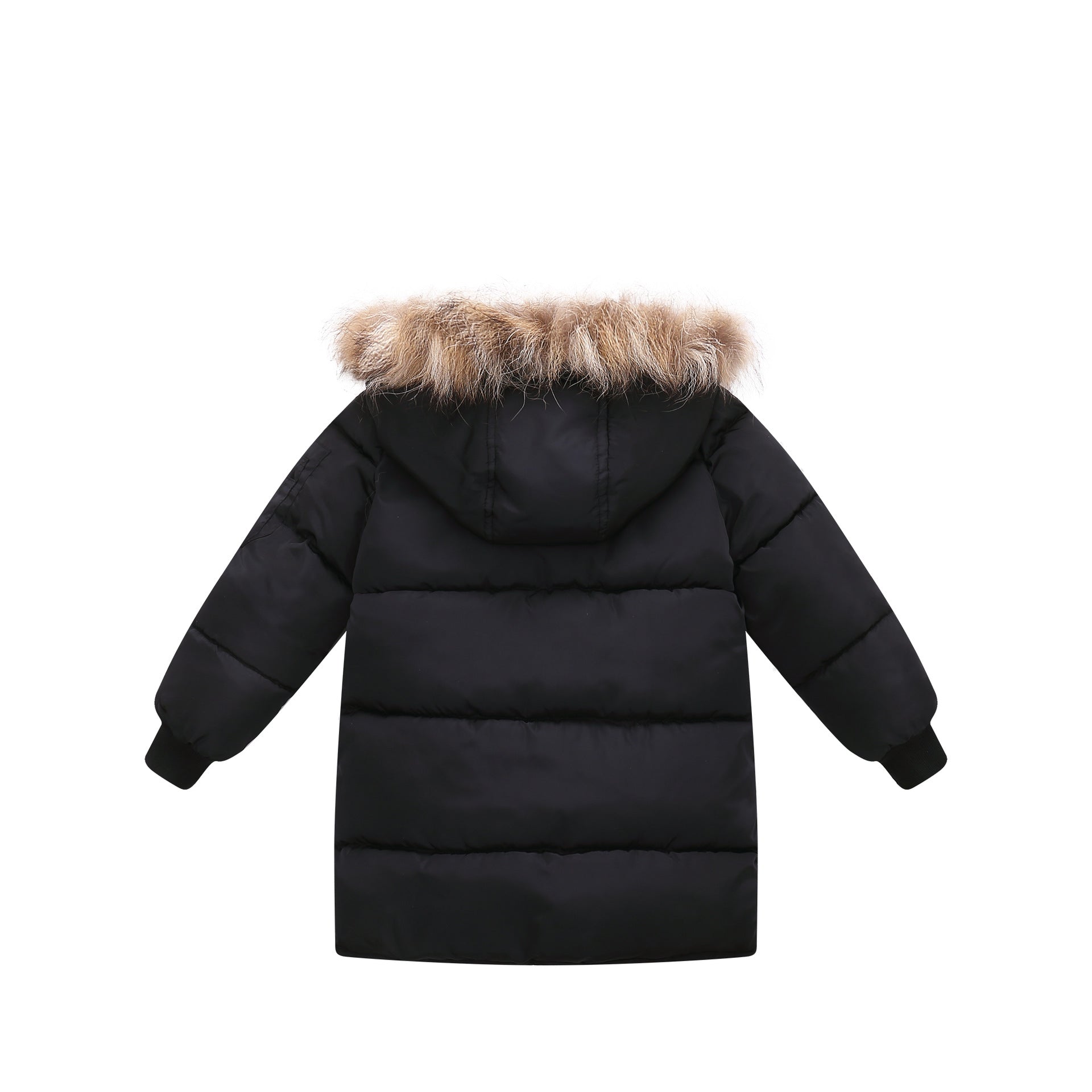 Veste rembourrée et duvet d'enfants Collier de fourrure de camouflage