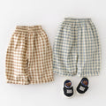 Garçons Cotton pantoufle en tissu plaqué Pantalons à large jambe