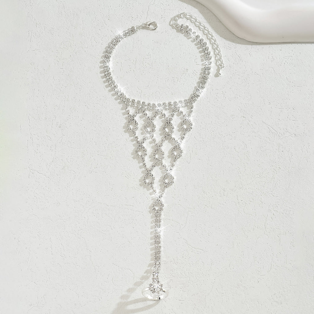Style cristal Zircon cheville géométrique