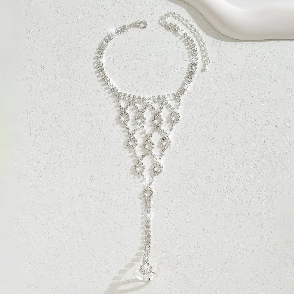 Style cristal Zircon cheville géométrique