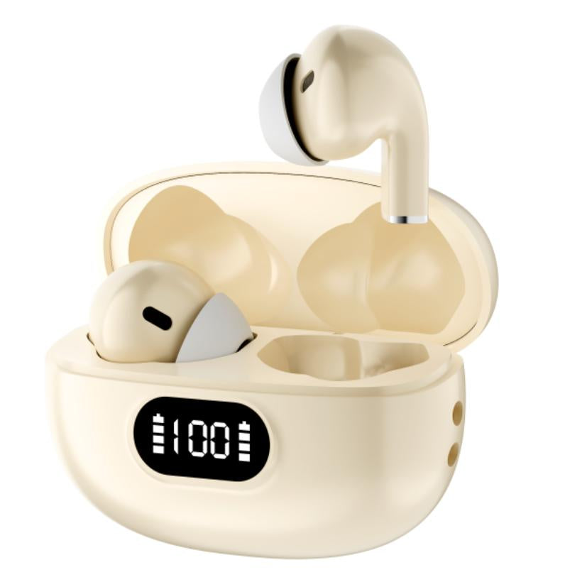 Paire d'écouteurs Bluetooth dans l'oreille blanc-PC+ABS-1