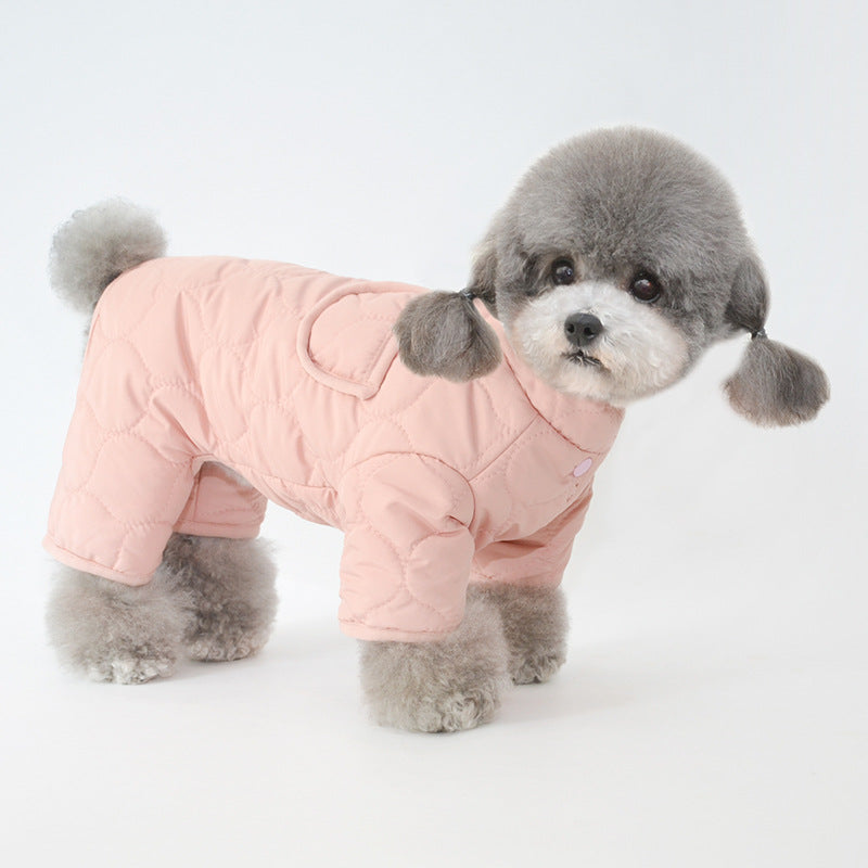 Vêtements pour animaux de compagnie Vêtements d'hiver Vêtements pour chiens chauds à quatre pattes en coton