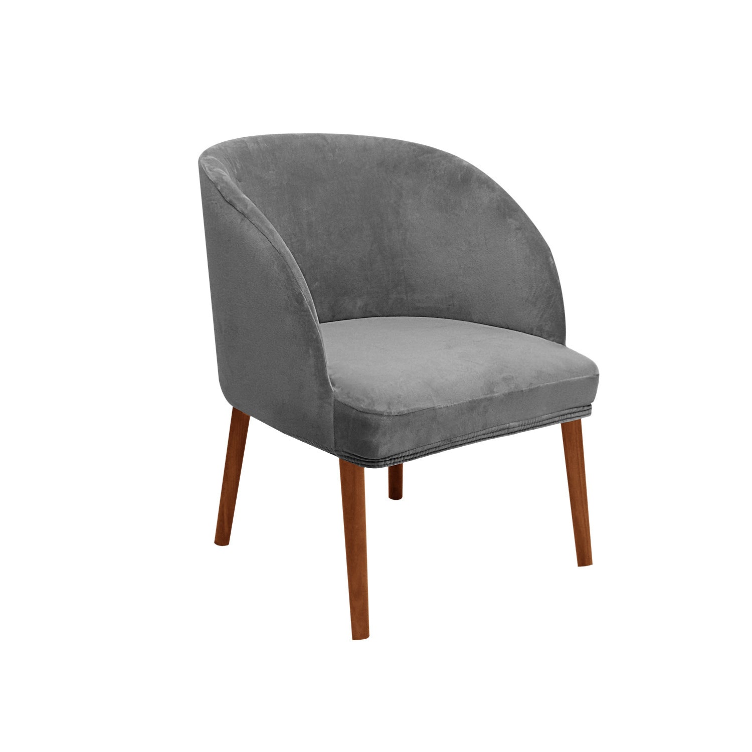 Couverture moderne de chaise à manger semi-circulaire Velvet