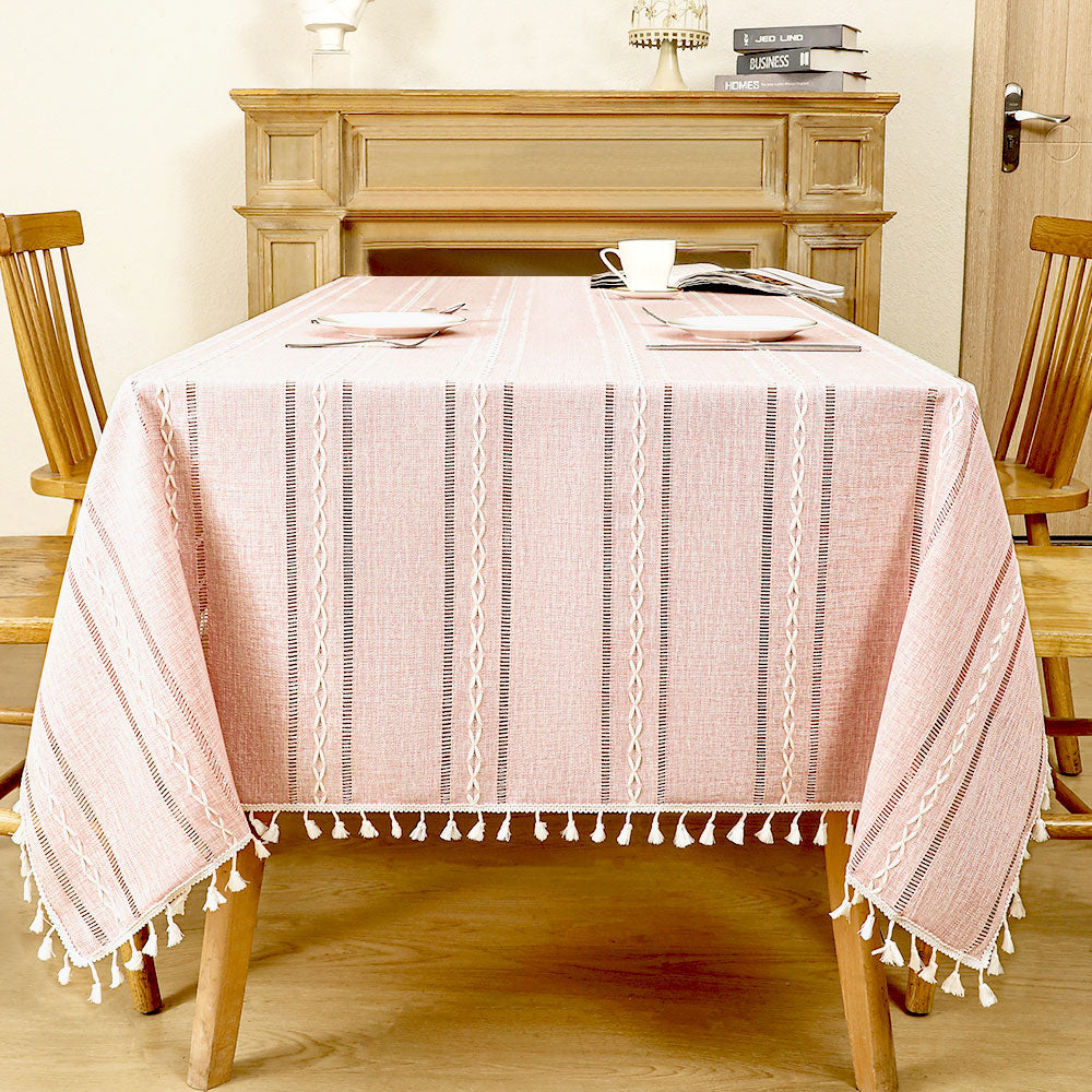 Coton Linge de maison nappe Decor imperméable Couverture de table pour la salle à manger Table quotidienne
