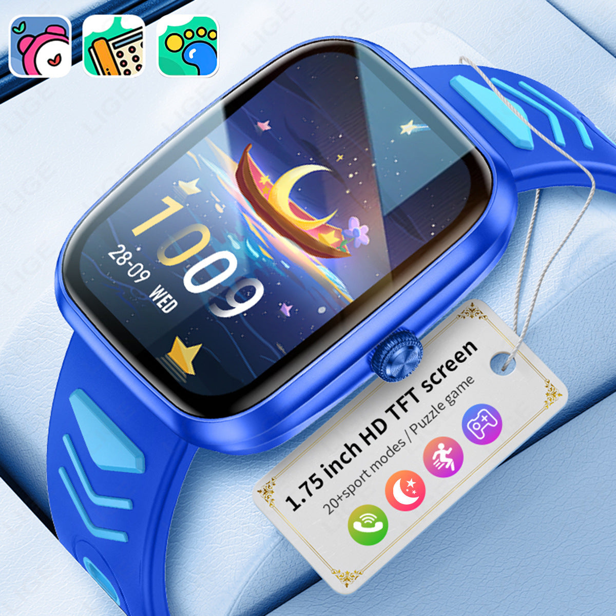 Bluetooth appelant la détection du sommeil montre intelligente multifonction pour les enfants pour les étudiants et