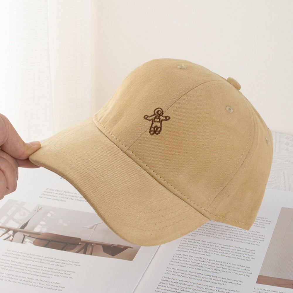 Mini Astronaute unisexe Brodé style coréen Casquette de baseball casual