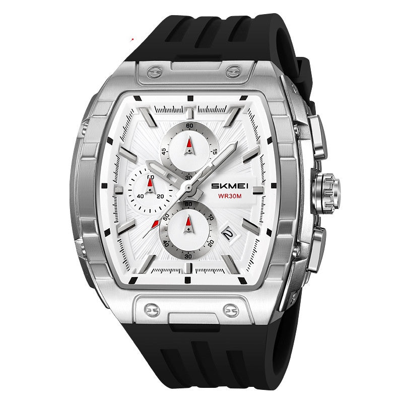 Shishi Mei Multi-fonction Chronographe Montres à trois mains Quartz hommes en forme de barre