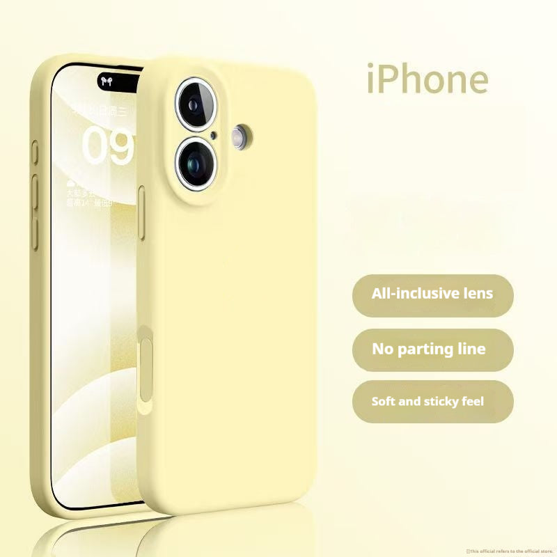 Boîtier de téléphone en silicone liquide de couleur solide simple