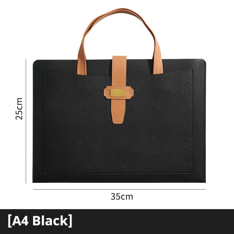 A4 Dossier de document Sac de document en cuir