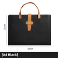 A4 Dossier de document Sac de document en cuir