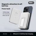 QI2 Magsafe magnétique Banque de puissance sans fil Bracket 3-en-un 15W avec câble