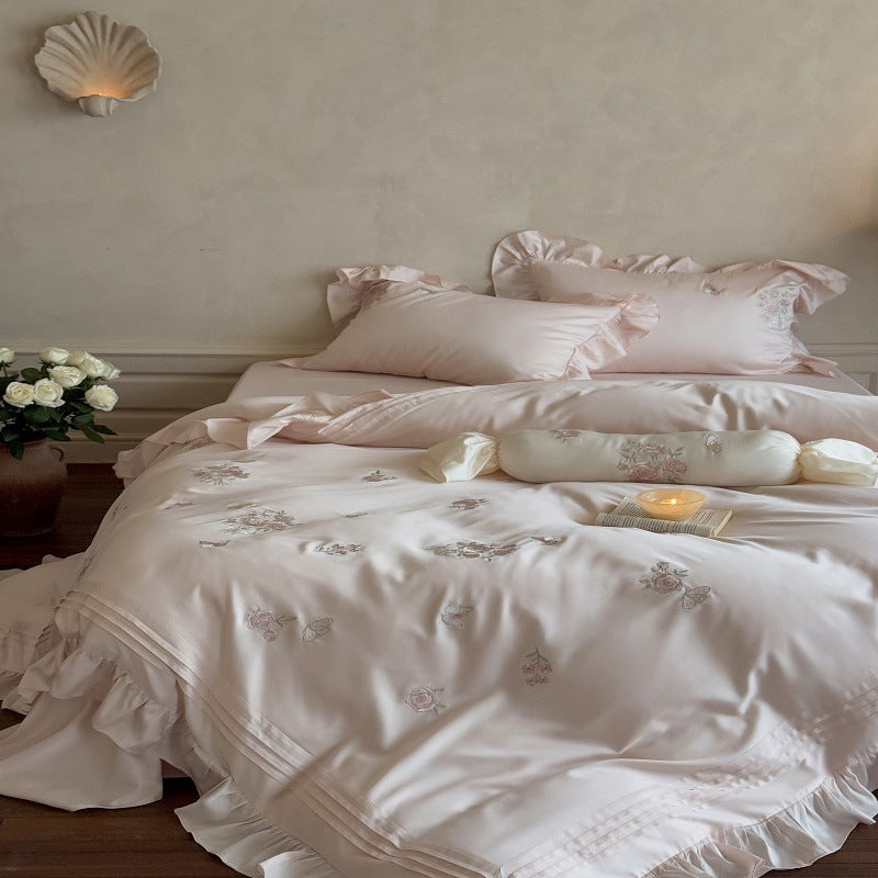 Brodé Silky-smooth and Skin-friendly Toute la saison Pure Cotton Bedding