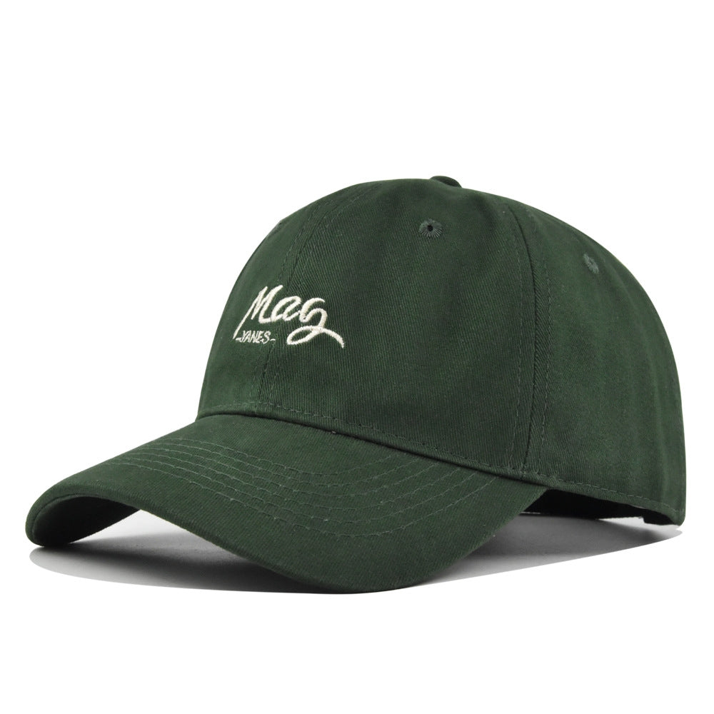 Men's and Women's Idental Solid-color Brodé Lettre Mai Mode Casual Casquette de baseball