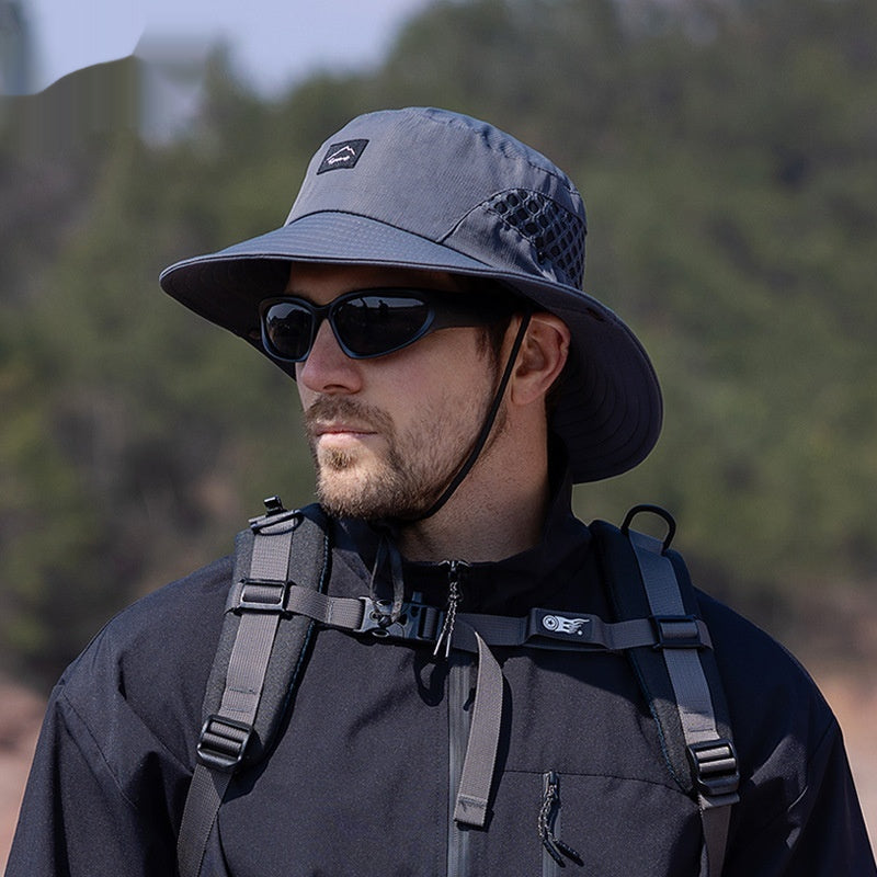 Chapeau de pêche Bucket large bord Protection solaire pour la randonnée