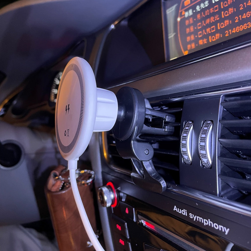 Chargeur sans fil de support magnétique d'aspiration de voiture