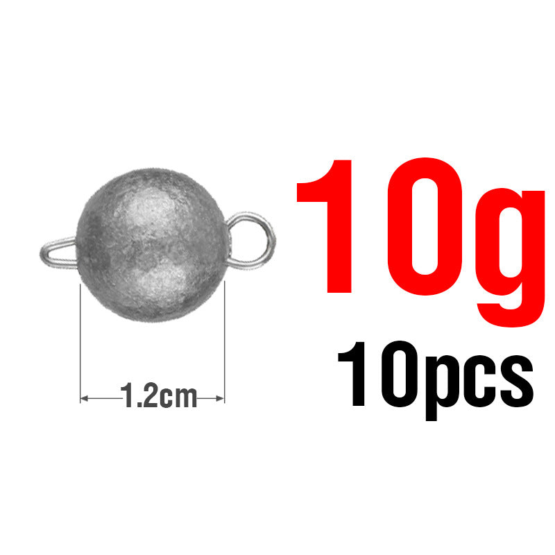 Attache rapide Jigging Lure Lead Poids 10 pièces Ensemble universel