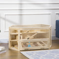 Bois Grand hamster Cage Petit exercice animal Play House 3 Tier avec bac