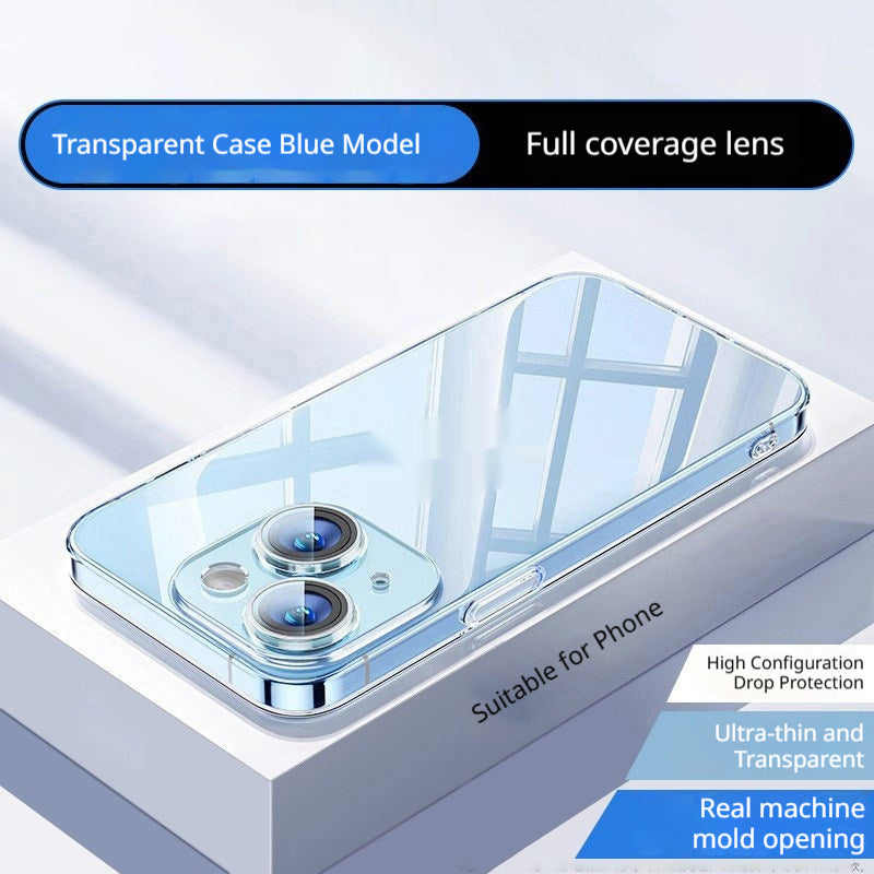 Cas de téléphone transparent ultra-mince sans glissement