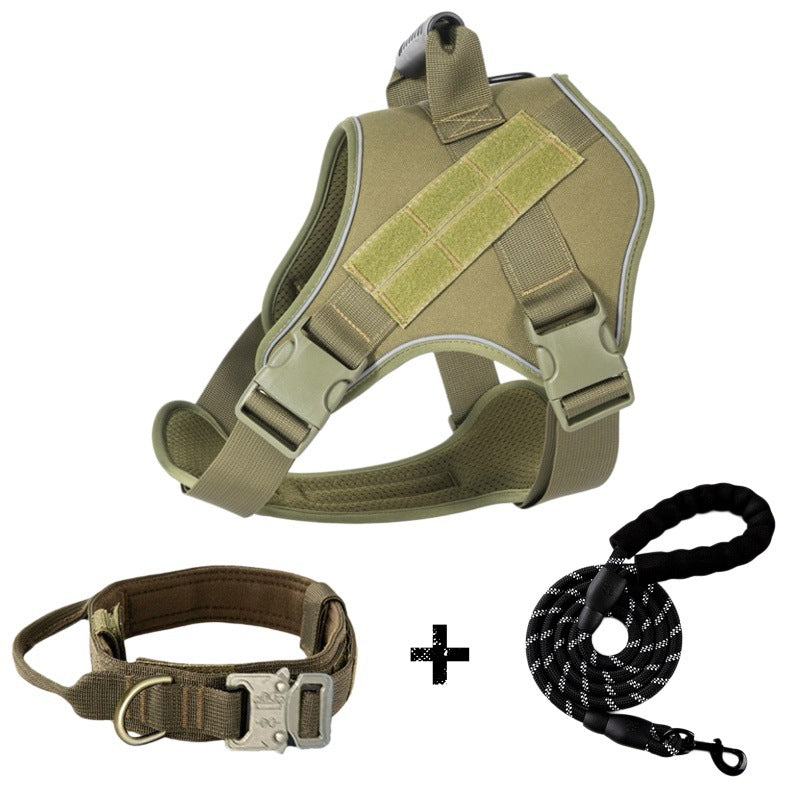 Corde de traction pour gros chiens Harnais tactique respirant