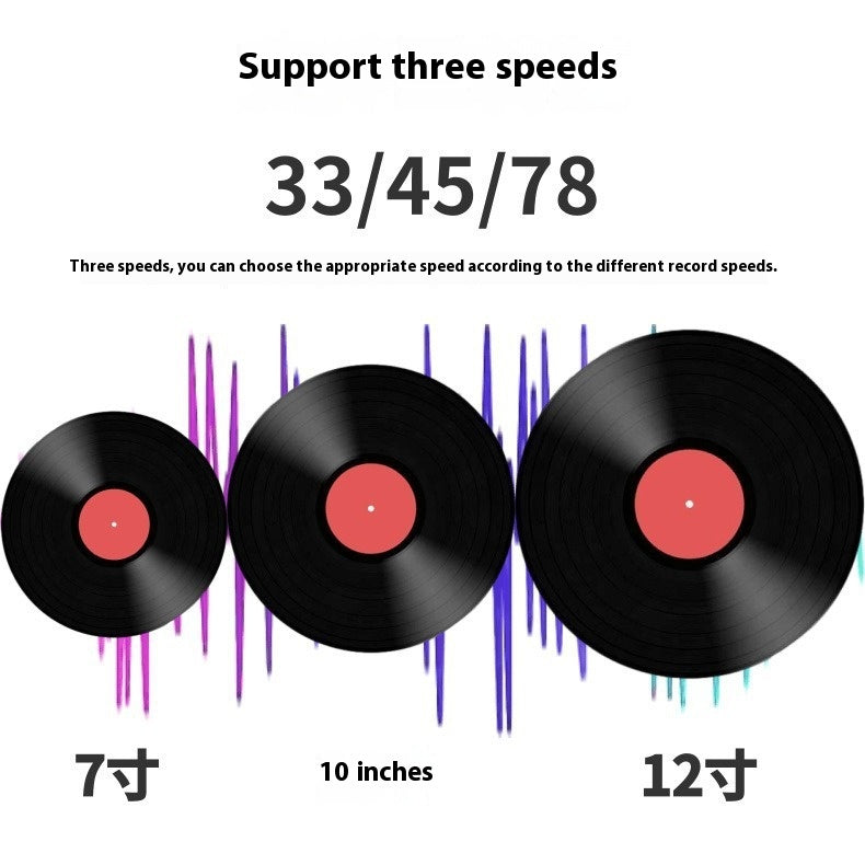 Phonographe rétro pour lecteur d'enregistrement de vinyle