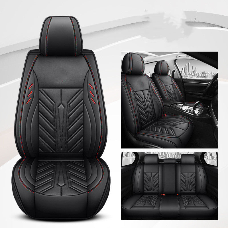 Coussin de siège de voiture tout inclus résistant à l'usure en cuir complet