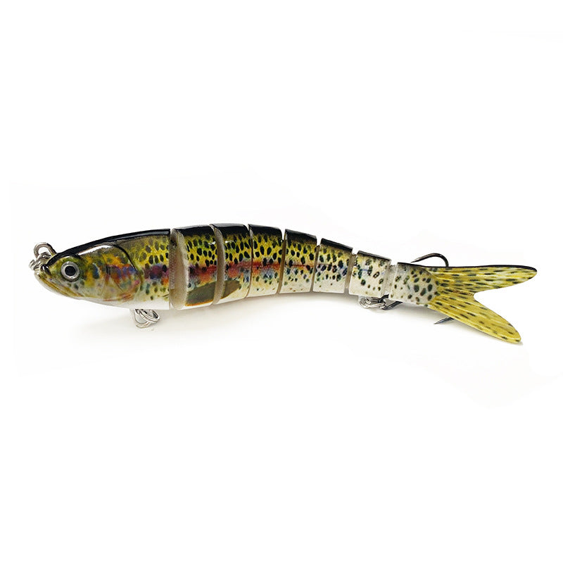 8-section Grand faux luth à longue portée submerged Hard Fishing Bait