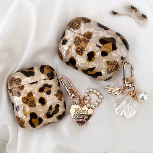 Couverture de protection du casque Bluetooth Leopard Print