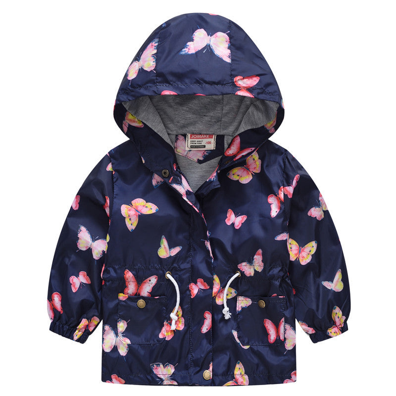 Le printemps et l'automne mince à capuche bébé mignon Zipper veste pour enfants