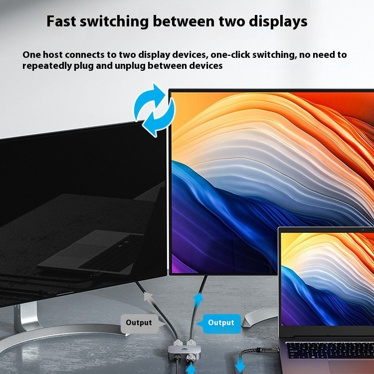 Cable en alliage Séperater HD Ordinateur Audio et Vidéo Conversion bidirectionnelle