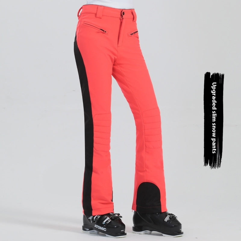 Pantalon de ski d'hiver simple et coupe-vent pour femmes