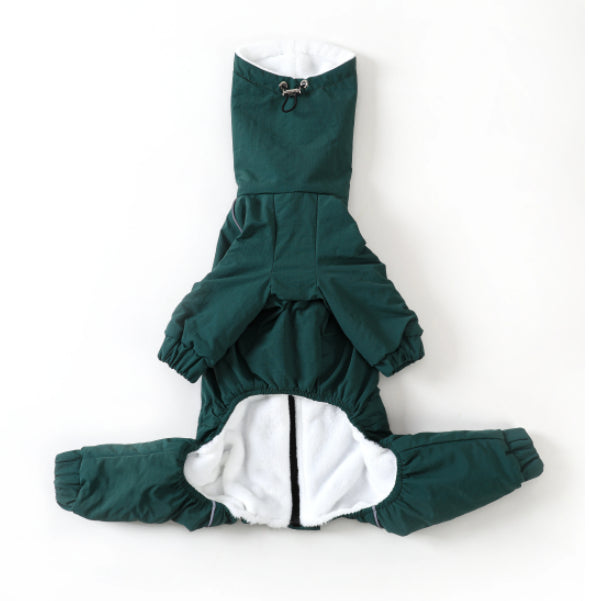 Pet Windbreaker avec veste rembourrée en coton Zipper