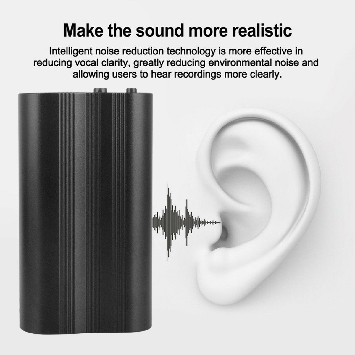 500 Hr 16 Go Spy Digital Voice Actived Enregistreur Mini Audio Magnetic MP3 Lecteur