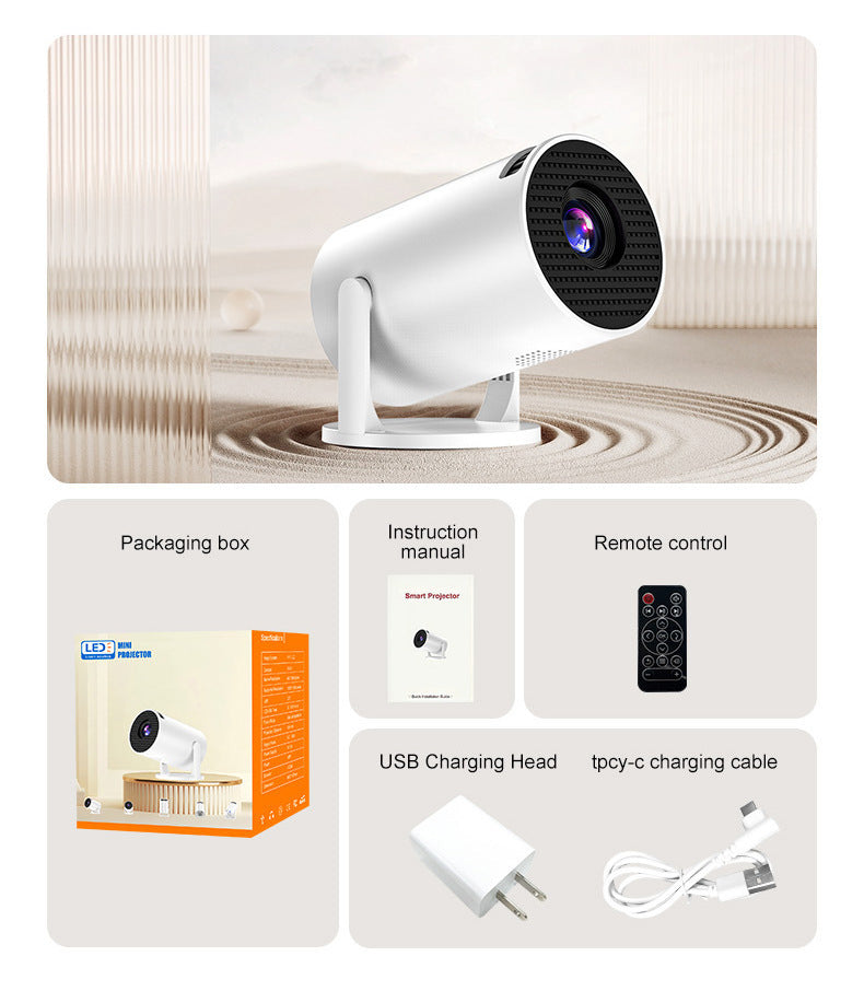 MINI sans fil même écran HD projecteur portable pour usage domestique