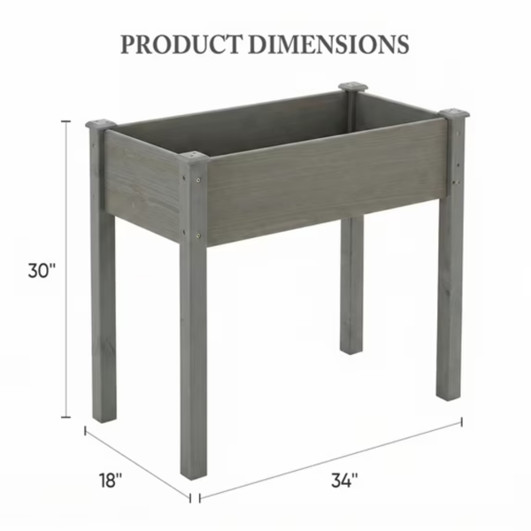 Lit - Cedar Planter avec liner non tissé